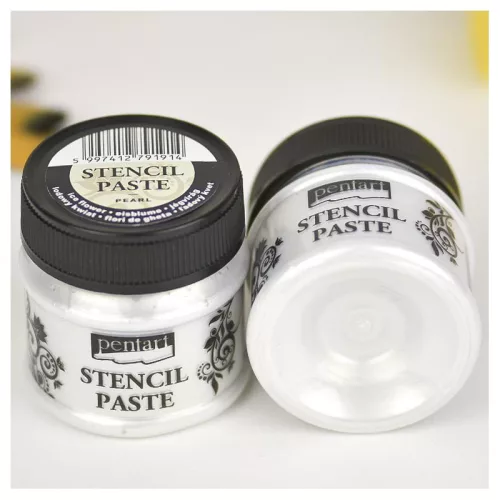 Stencilező paszta gyöngyház 50 ml jégvirág