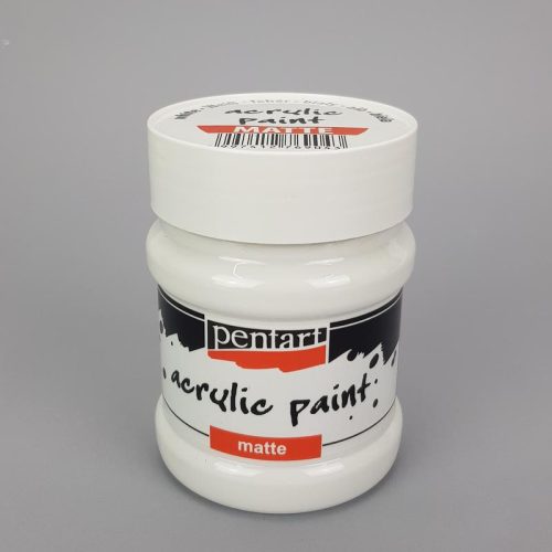 Matt akrilfesték 230ml fehér