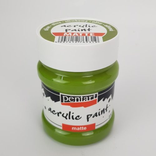 Matt akrilfesték 230ml oliva